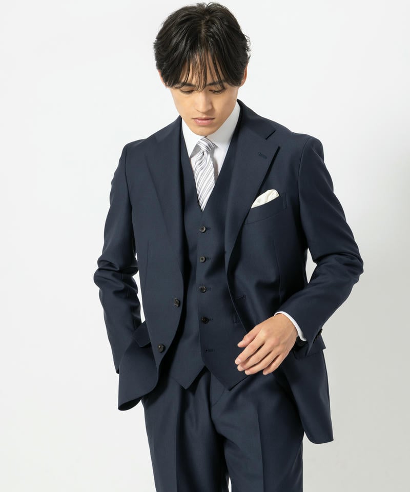 SUIT SQUARE スーツスクエア 【7点セット】微光沢フォーマルソリッド