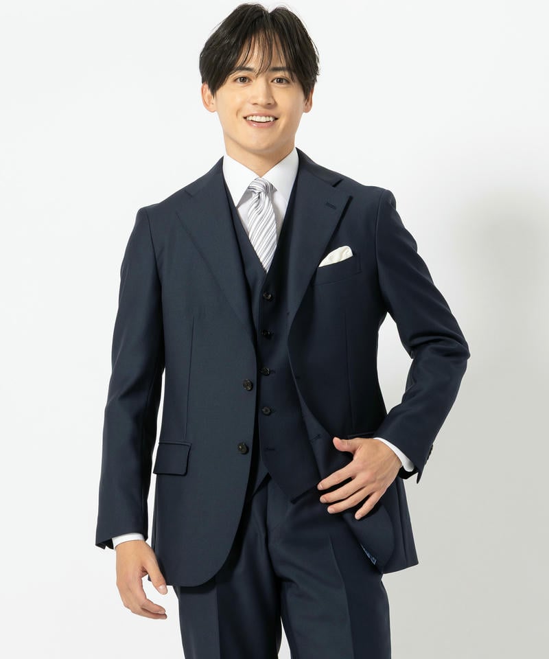 SUIT SQUARE スーツスクエア 【7点セット】微光沢フォーマルソリッド