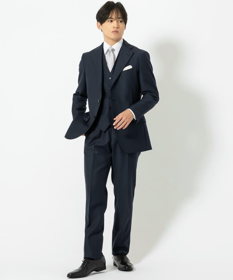 SUIT SQUARE スーツスクエア 【7点セット】微光沢フォーマルソリッド