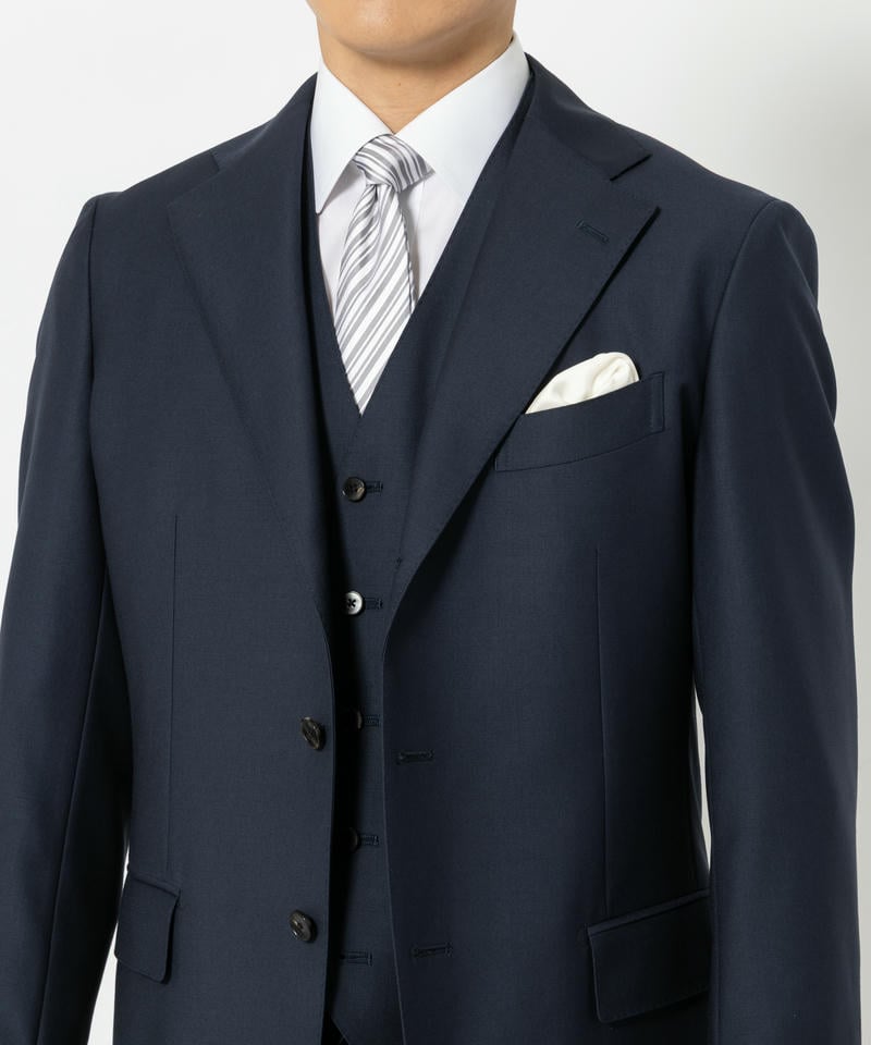 SUIT SQUARE スーツスクエア 【7点セット】微光沢フォーマルソリッド