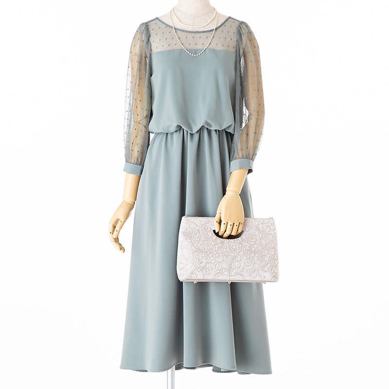 apart by lowrys アパートバイローリーズ ドットチュールテールドレス