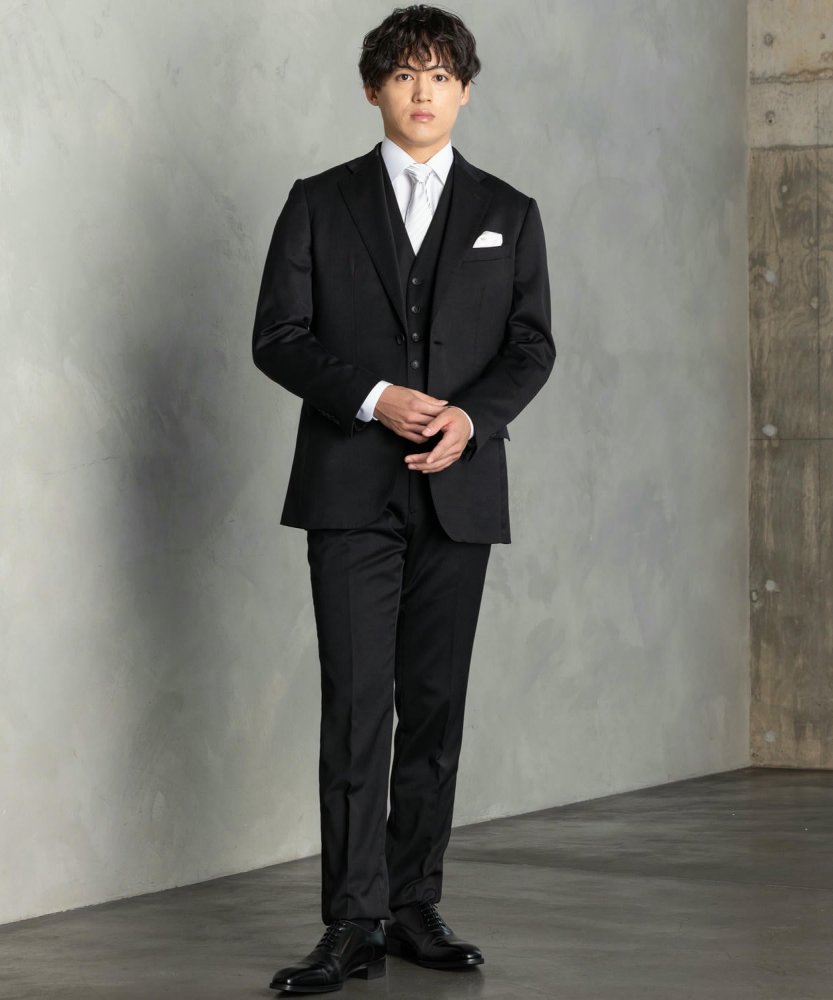 P.S.FA 【7点セット】ベネシャンスリーピーススーツセット ブラック系