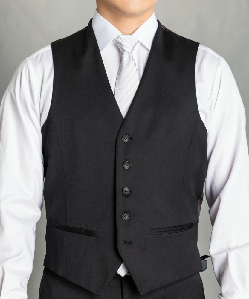 P.S.FA 【7点セット】ベネシャンスリーピーススーツセット ブラック系