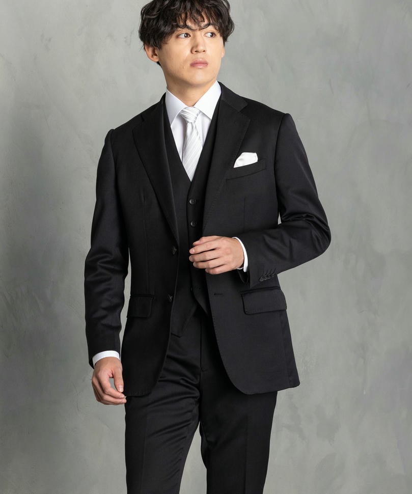 P.S.FA 【7点セット】ベネシャンスリーピーススーツセット ブラック系