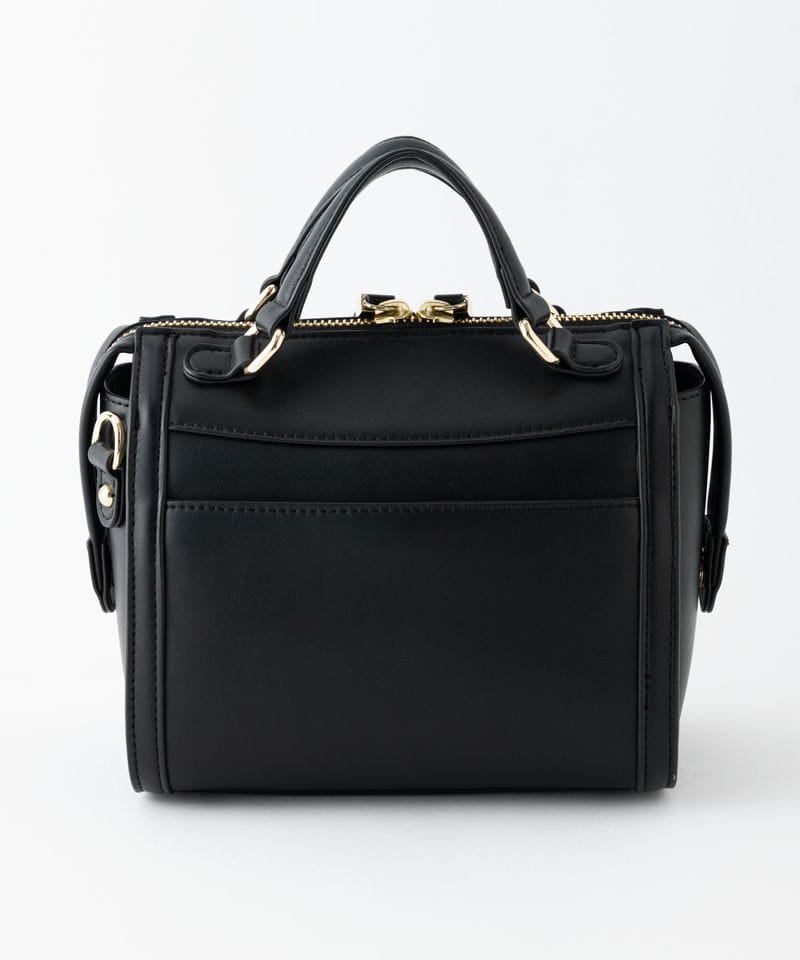 DIANA ダイアナ グリッターミニボストンバッグ ブラック系 | 結婚式