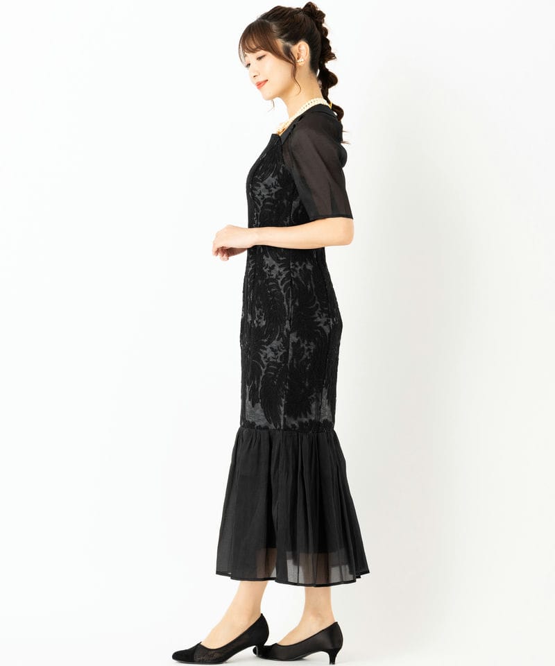 LAGUNAMOON ラグナムーン LADYエンブロイダリーマーメイドドレス