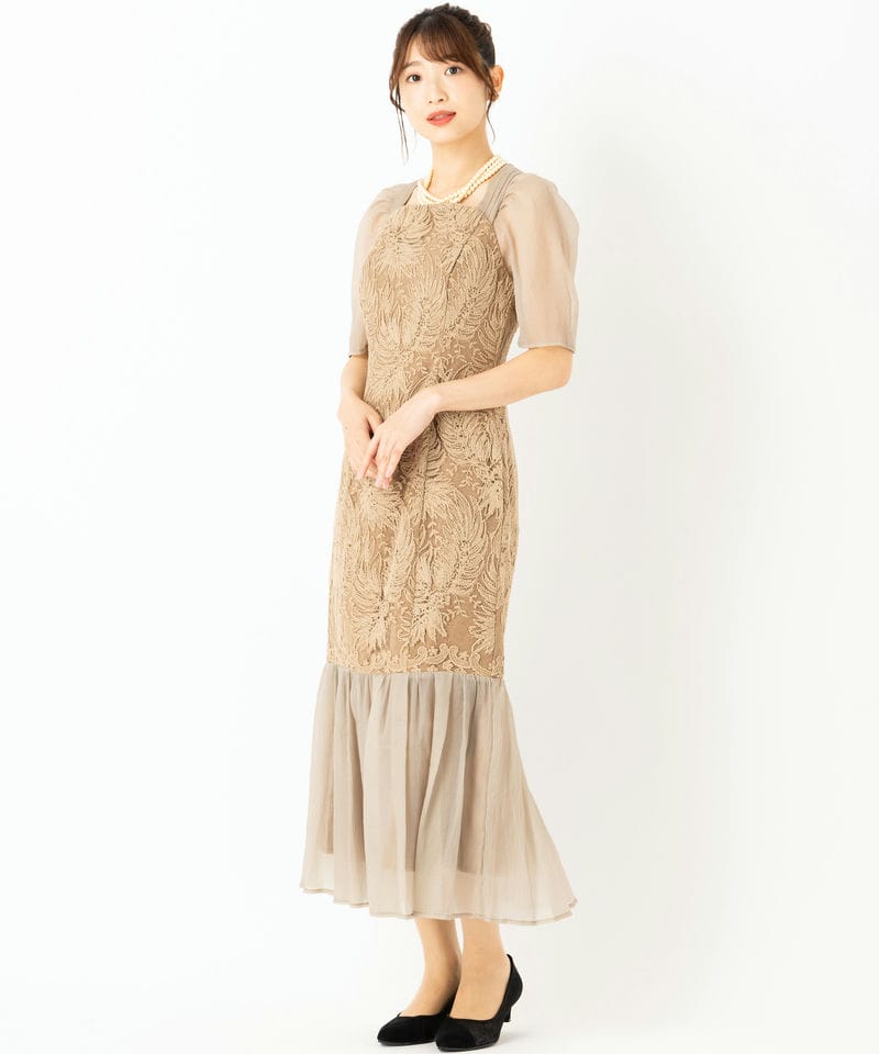 LAGUNAMOON ラグナムーン LADYエンブロイダリーマーメイドドレス