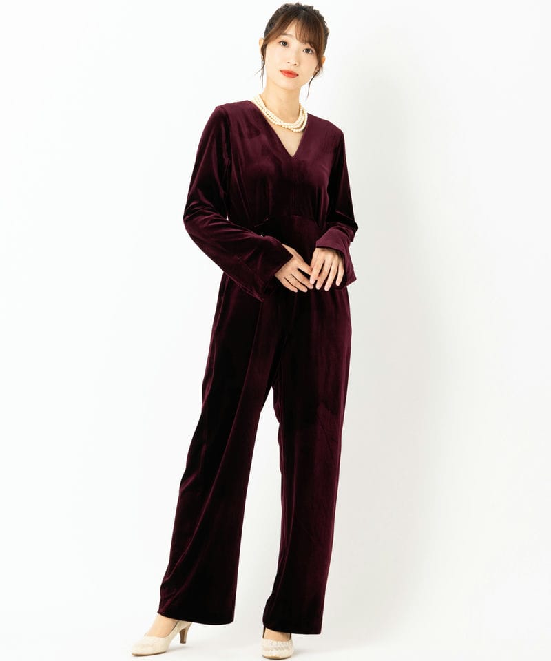 Ameri VINTAGE アメリヴィンテージ ベロアエレガントロンパース その他