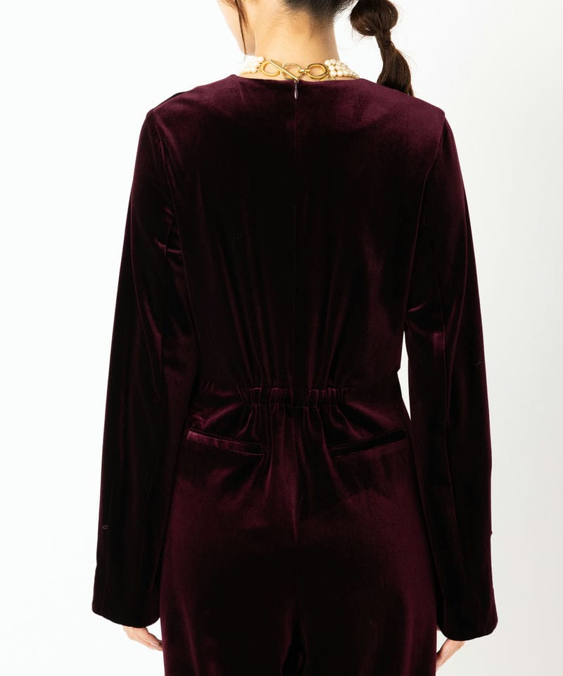 Ameri VINTAGE アメリヴィンテージ ベロアエレガントロンパース その他