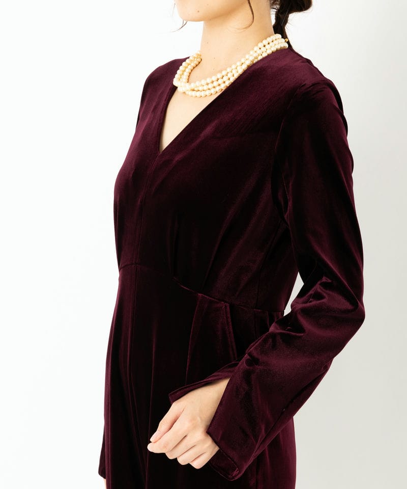 Ameri VINTAGE アメリヴィンテージ ベロアエレガントロンパース その他