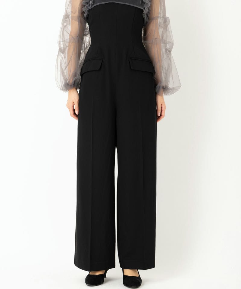 LilyBrown リリーブラウン チュールボレロセットコンビネゾン ブラック