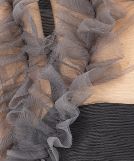 LilyBrown リリーブラウン チュールボレロセットコンビネゾン ブラック