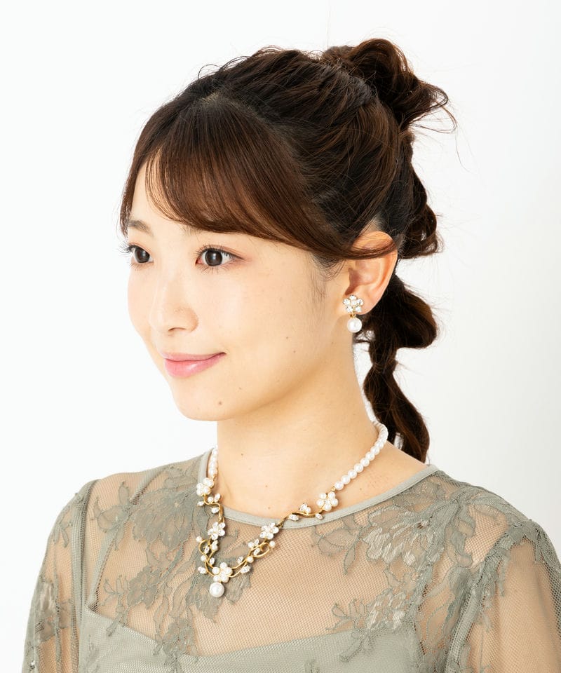 Aimer エメ【セット】パール×ビジューネックレスセット その他 x