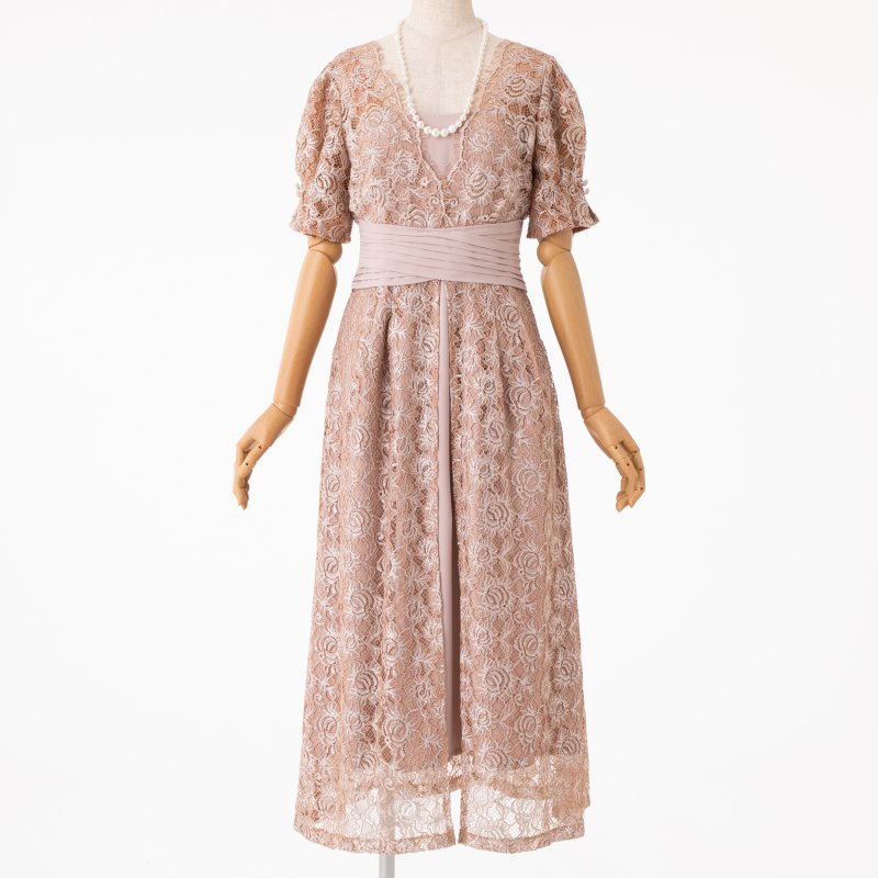 LilyBrown リリーブラウン カシュクールフラワーレースドレス その他 x