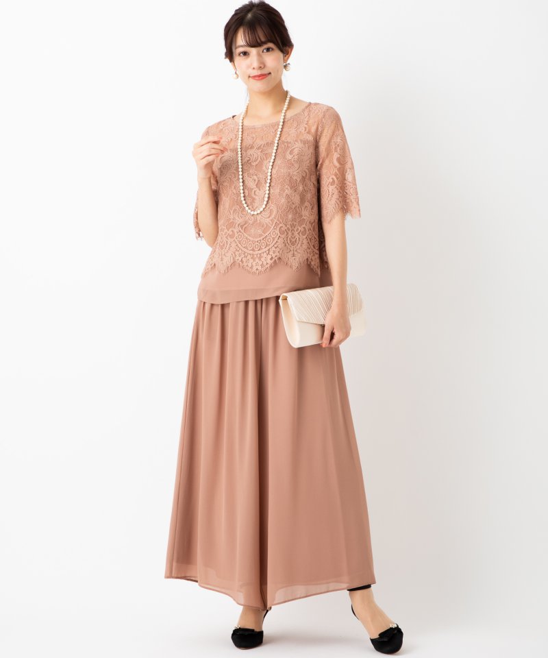 Aimer 定価1.9万　レーストップス×フレアーパンツ2WAYセットアップ Aimer エメ レーストップス×フレアーパンツ2WAYセットアップパンツ
