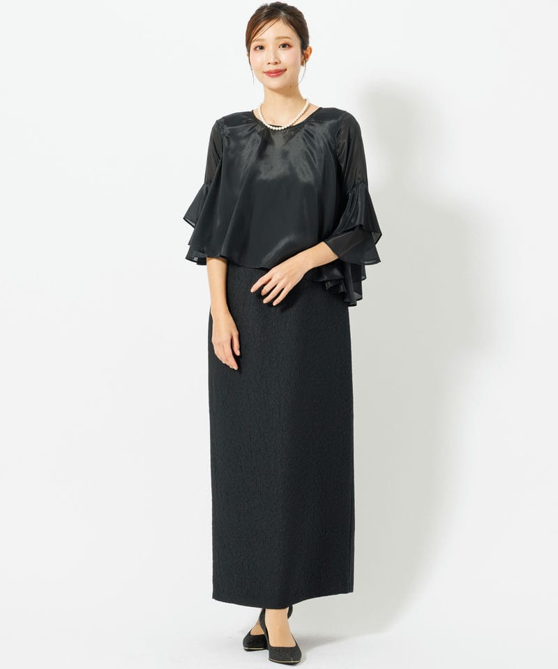 ANDRESD アンドレスド クロスアクセントドレス その他 x ネイビー系