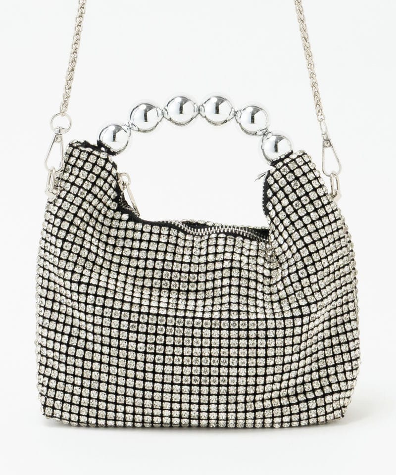 Select Shop 2wayボールハンドルラインストーンバッグ その他 x 