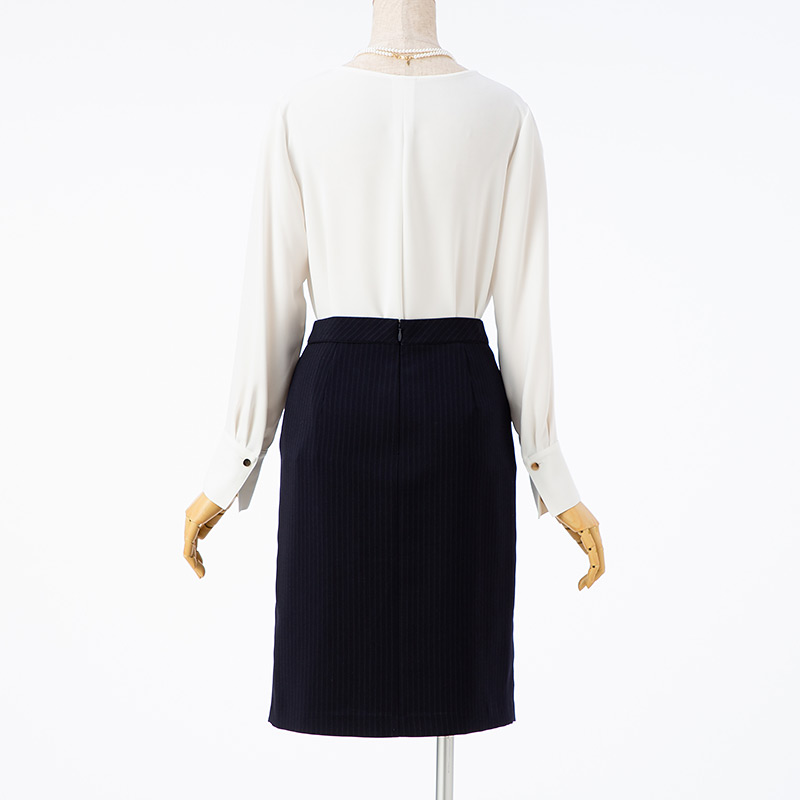 INDIVI 【スーツ3点SET】インディヴィ ジャケット+スカート+ブラウス