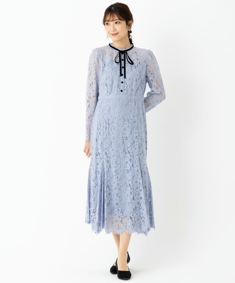 CELFORD セルフォード ボウタイ付きレースマーメイドドレス その他 x