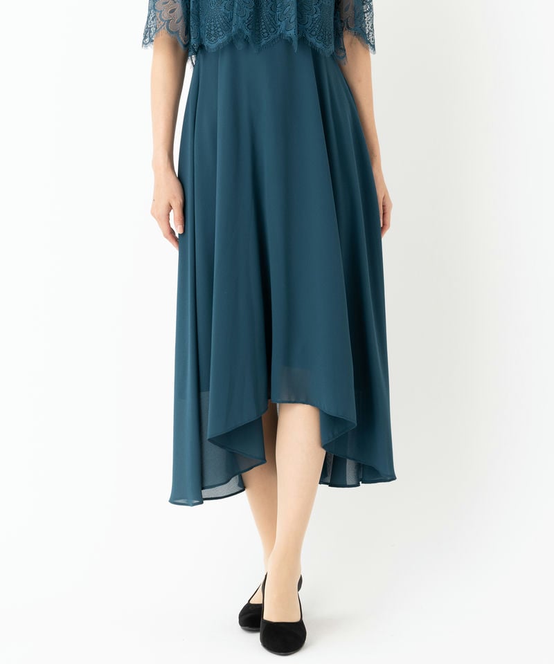 Dorry Doll ドリードール プチハイネックフレアレーススリーブ