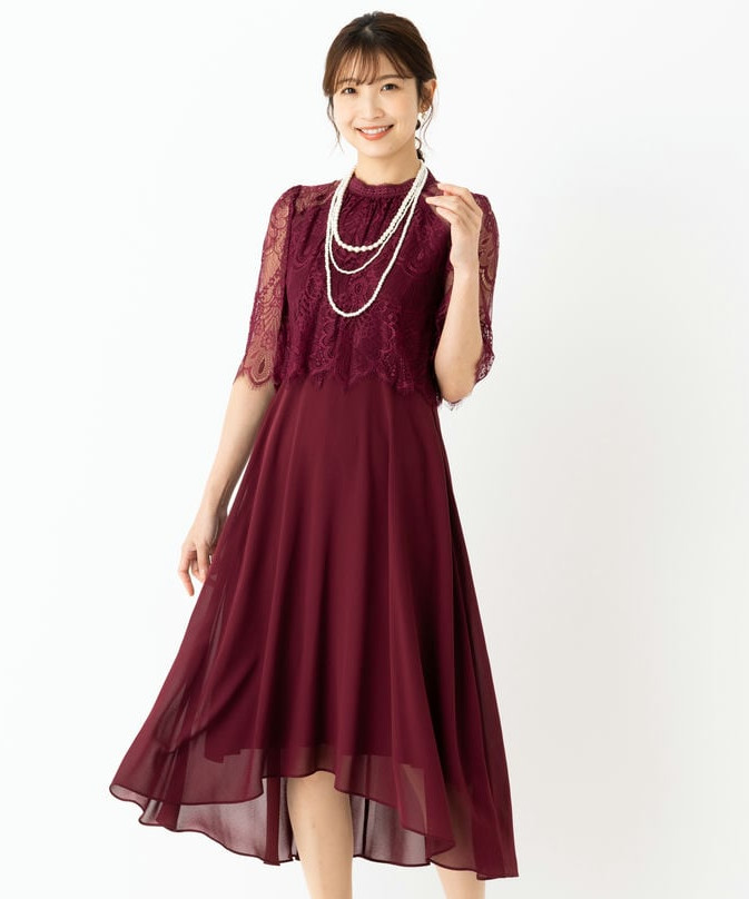 Dorry Doll ドリードール プチハイネックフレアレーススリーブ