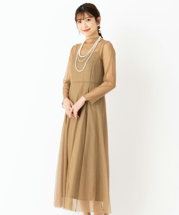 kaene カエン ラメチュールメロウドレス その他 x ゴールド系 | 結婚式