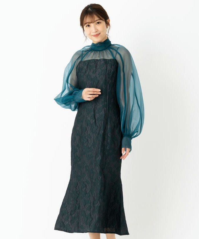 FRAY I.D フレイアイディー グロッシーレースジャガードマーメイド