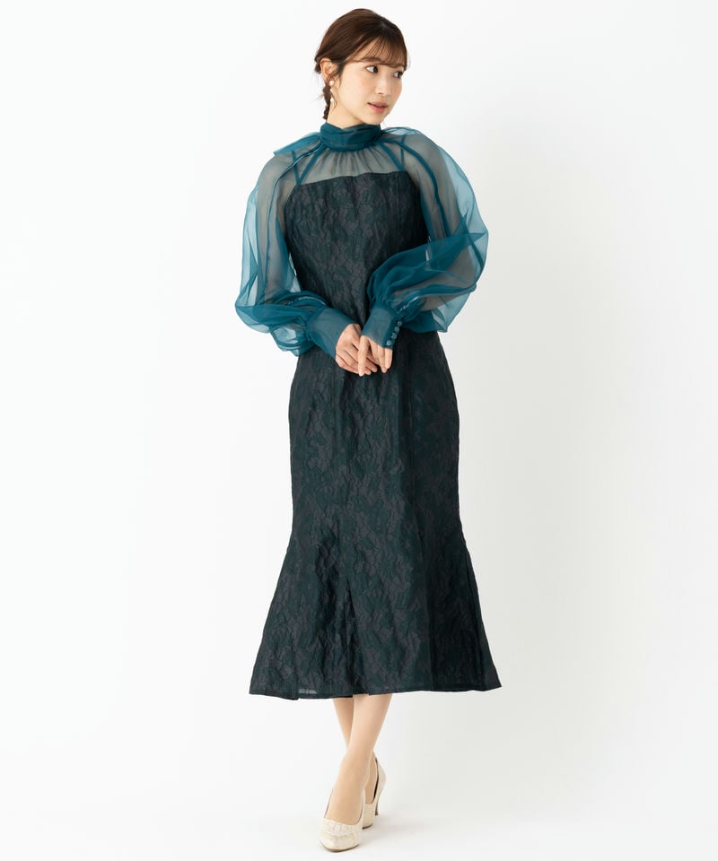 FRAY I.D フレイアイディー グロッシーレースジャガードマーメイド