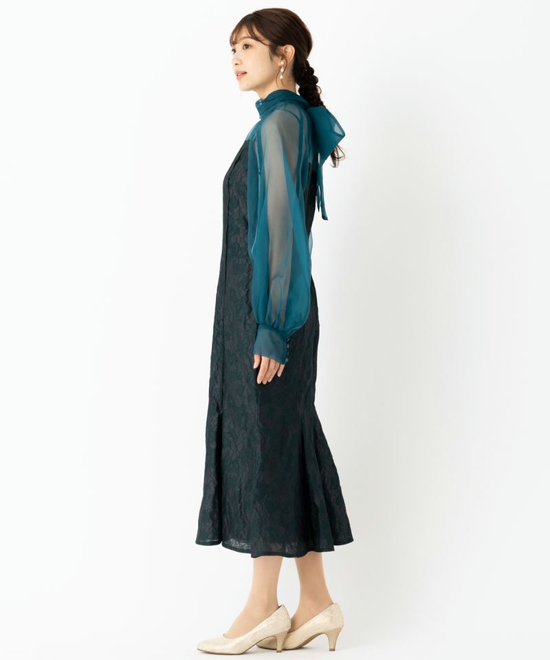 FRAY I.D フレイアイディー グロッシーレースジャガードマーメイド