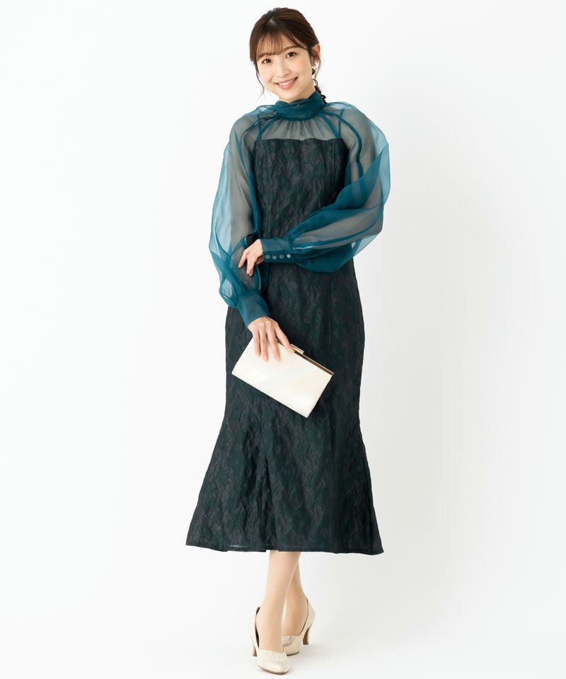 FRAY I.D フレイアイディー グロッシーレースジャガードマーメイド