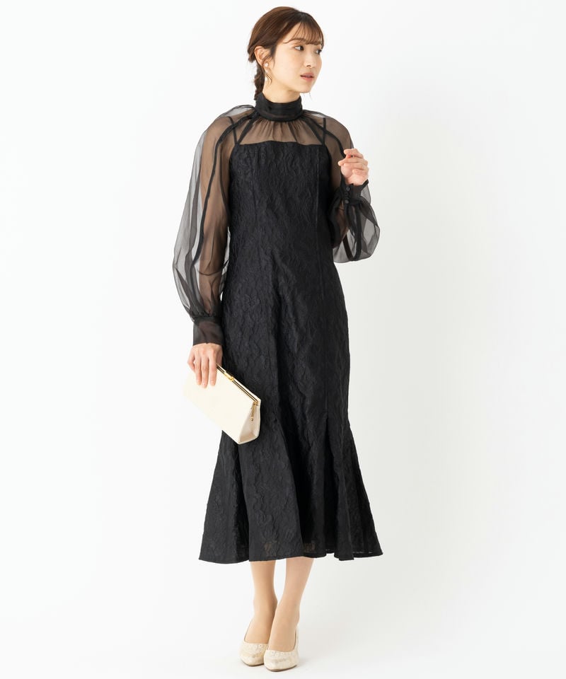 FRAY I.D フレイアイディー グロッシーレースジャガードマーメイド