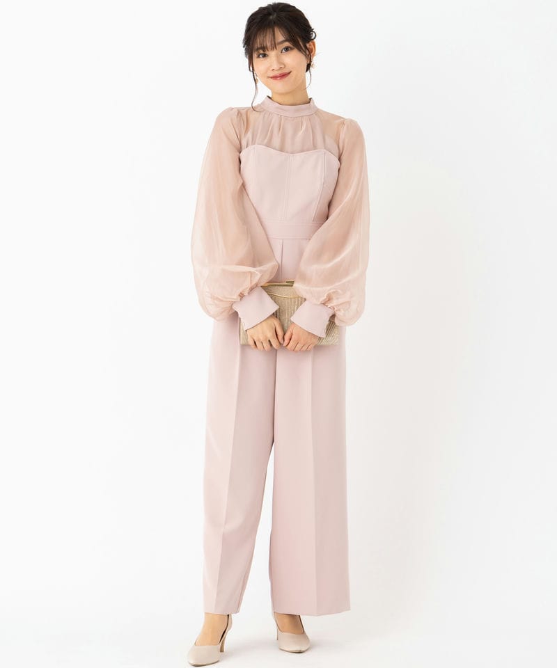 SNIDEL スナイデル シアーTOPSベアオールインワン その他 x ピンク系 x