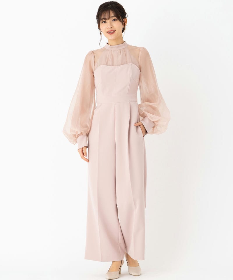 SNIDEL ベアオールインワン　M SNIDEL スナイデル シアーTOPSベアオールインワン その他 x ピンク系 x