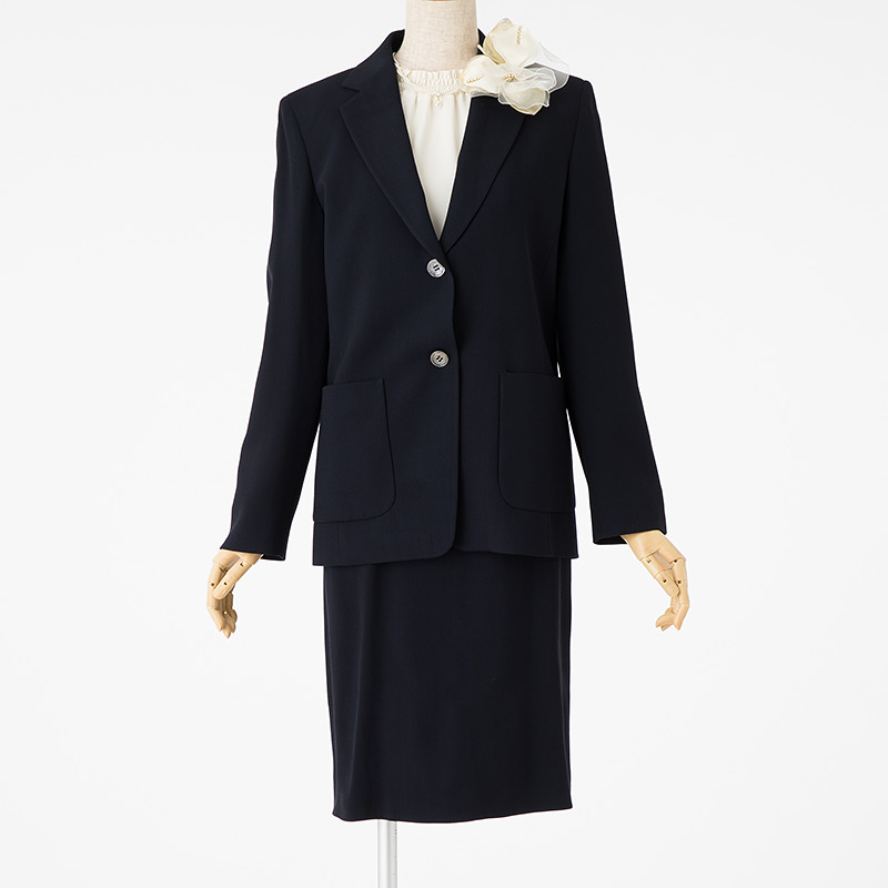 INDIVI 【スーツ3点SET】インディヴィ ジャケット+スカート+ブラウス