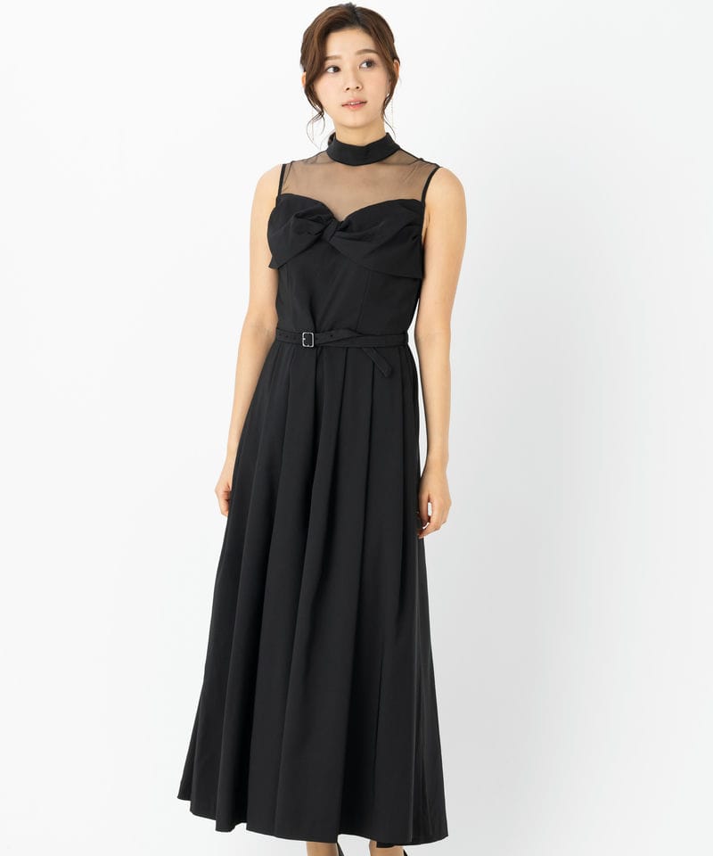 Ameri VINTAGE アメリヴィンテージ 2WAYリボンボレロドレス ブラック系