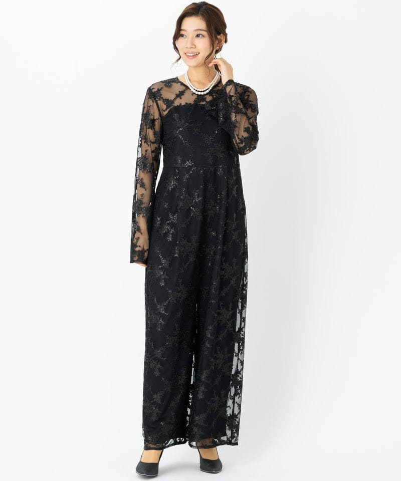 Ameri VINTAGE アメリヴィンテージ スパンコールレースロンパース