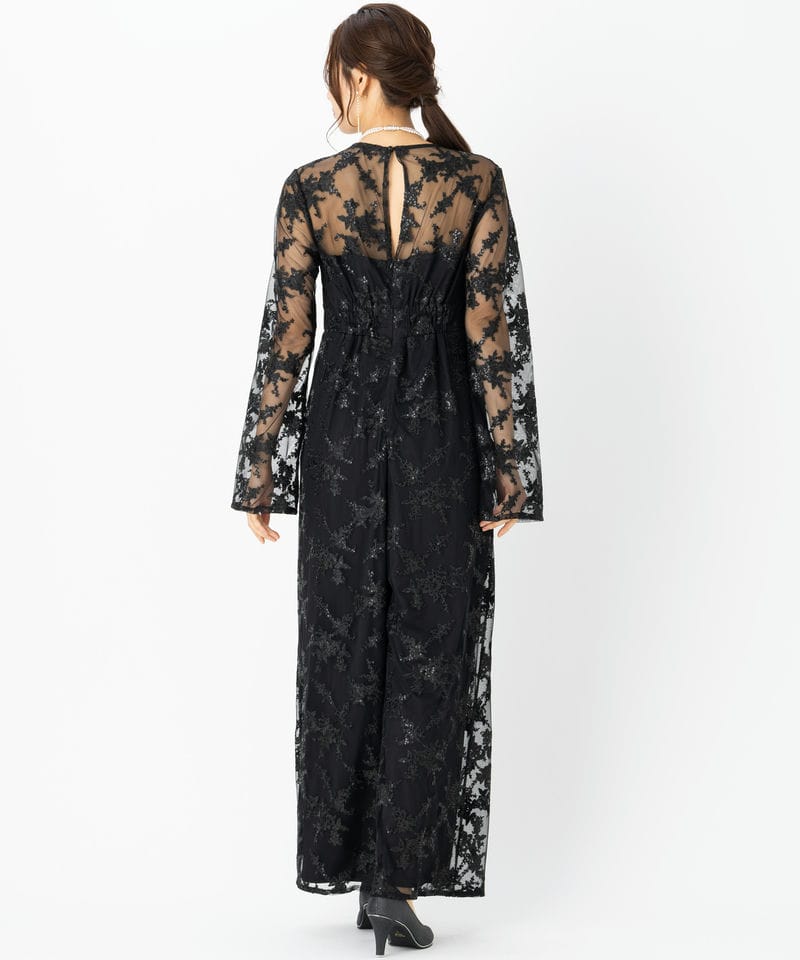 Ameri VINTAGE アメリヴィンテージ スパンコールレースロンパース