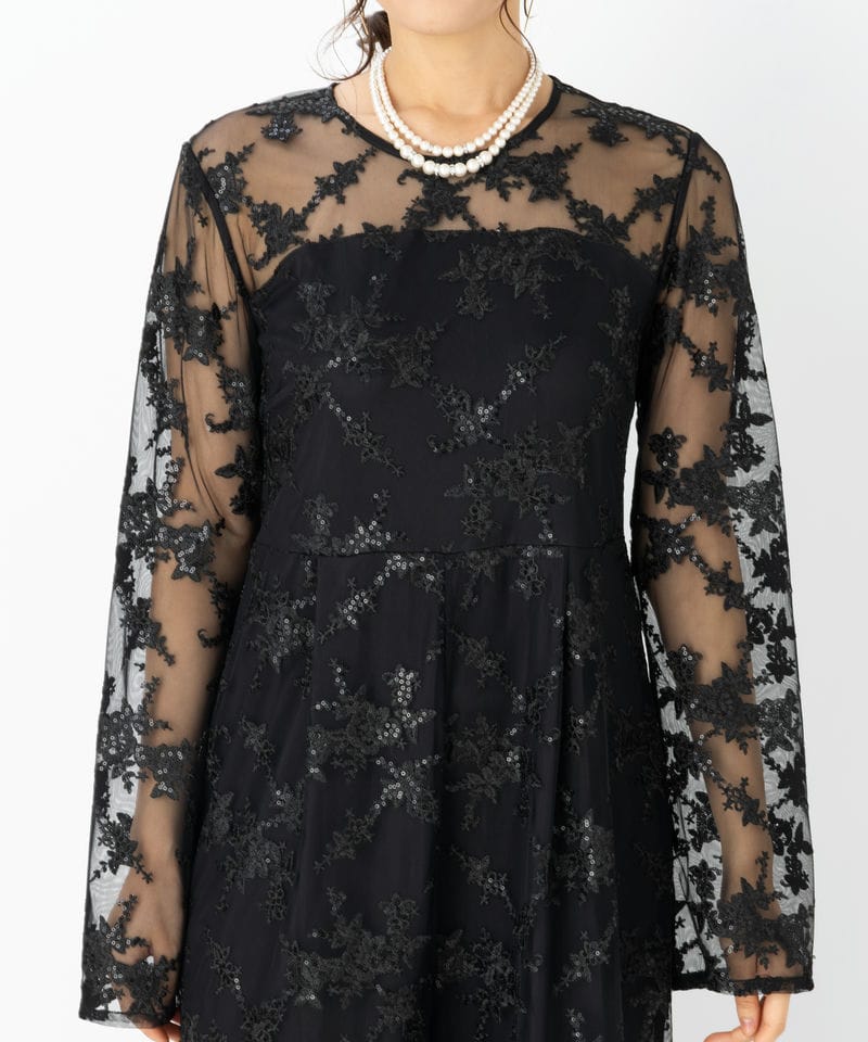 Ameri VINTAGE アメリヴィンテージ スパンコールレースロンパース