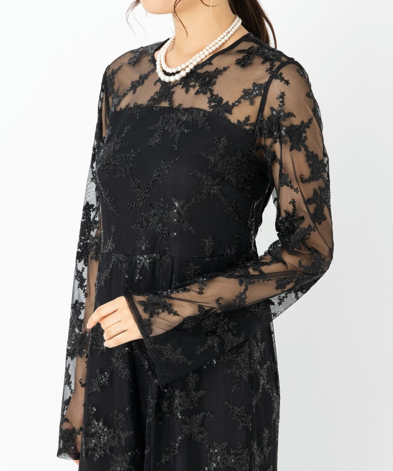 Ameri VINTAGE アメリヴィンテージ スパンコールレースロンパース