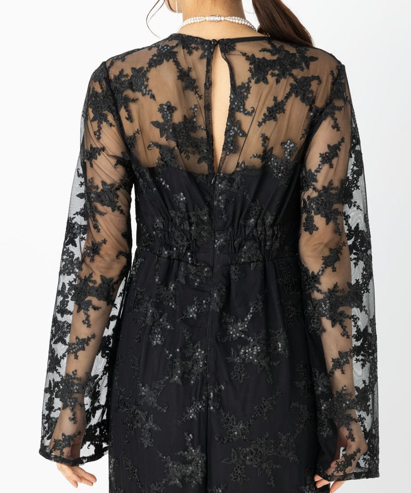 Ameri VINTAGE アメリヴィンテージ スパンコールレースロンパース