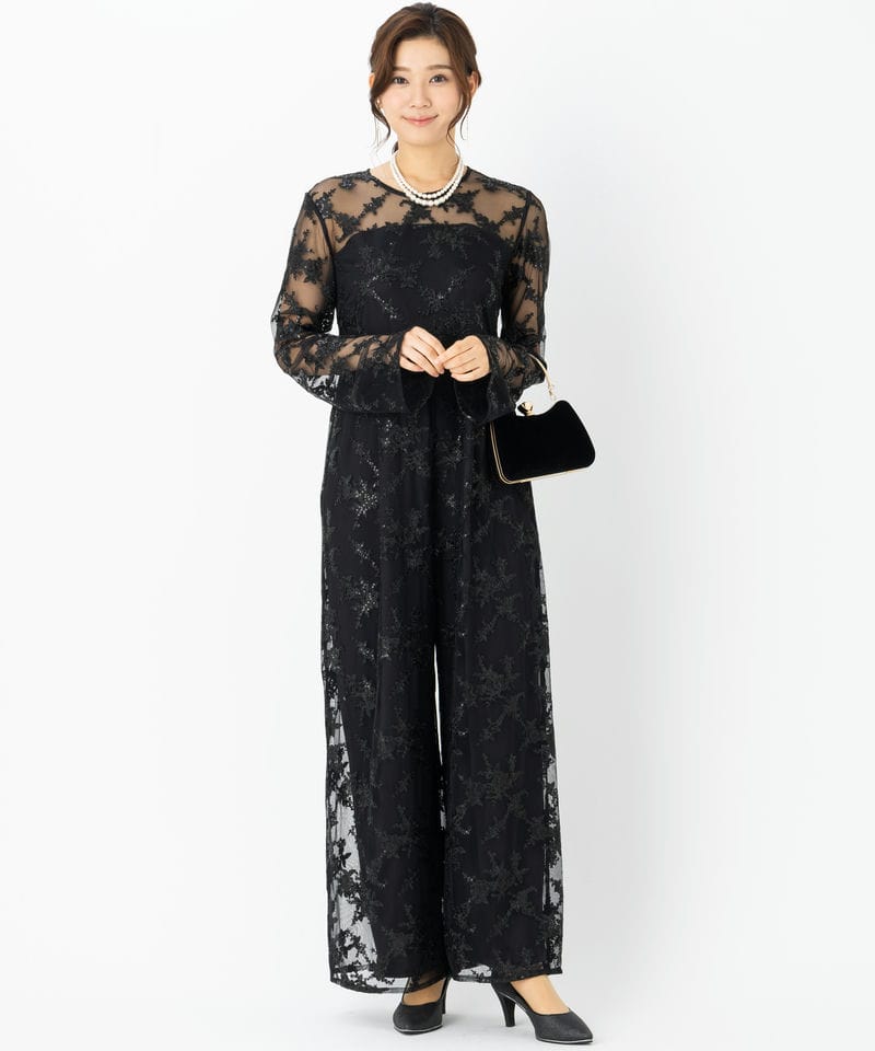 Ameri VINTAGE アメリヴィンテージ スパンコールレースロンパース