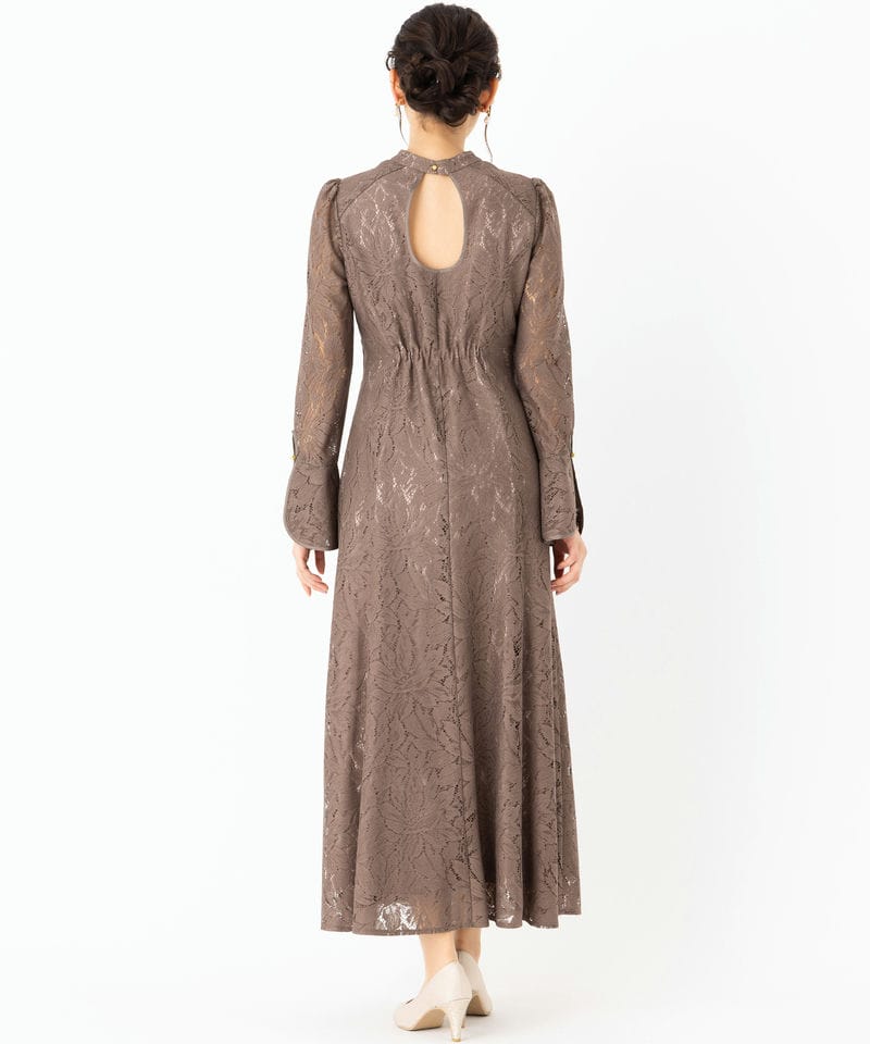 Select Shop バックオープンティアドロップドレス その他 x ベージュ系