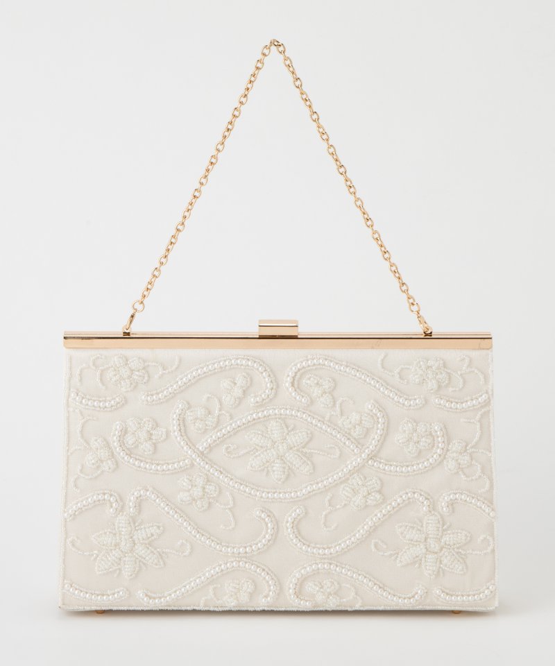 AneMone アネモネ フラワービーズ刺繍2WAYパーティーバッグ その他 x