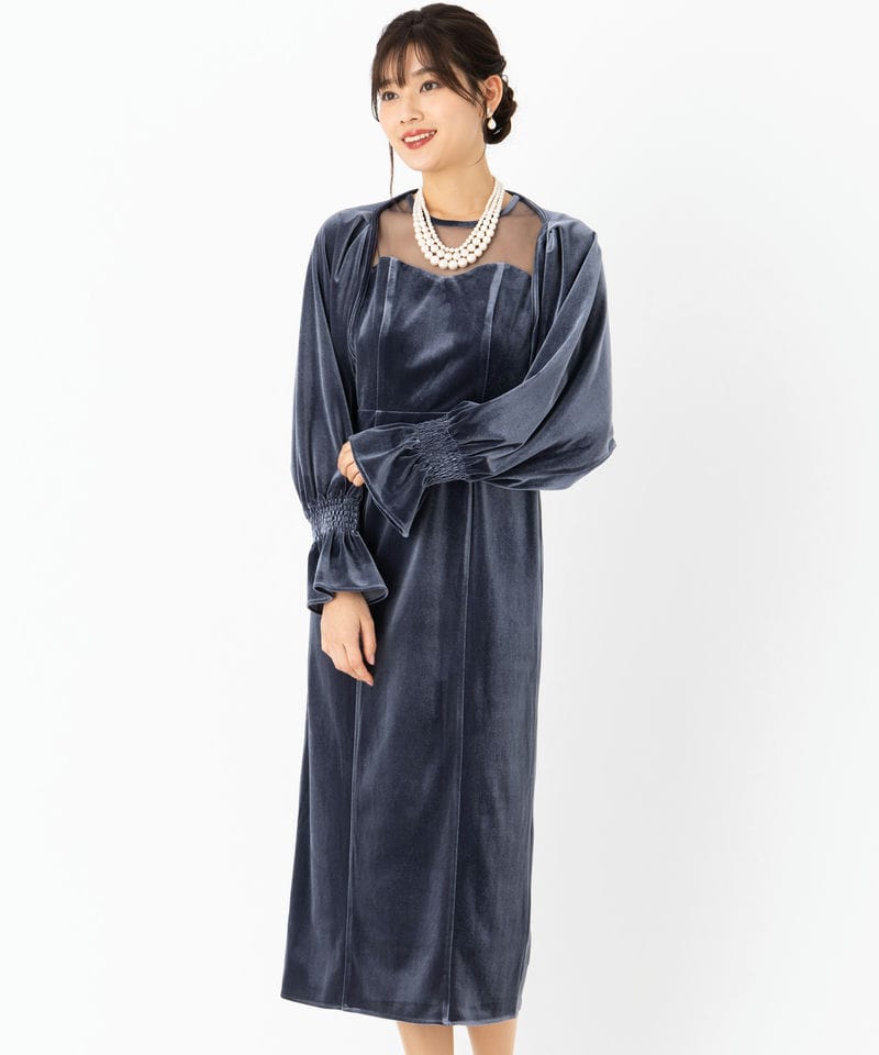 Select Shop ボレロセットベロアドレス ブラウン系 | 結婚式パーティー