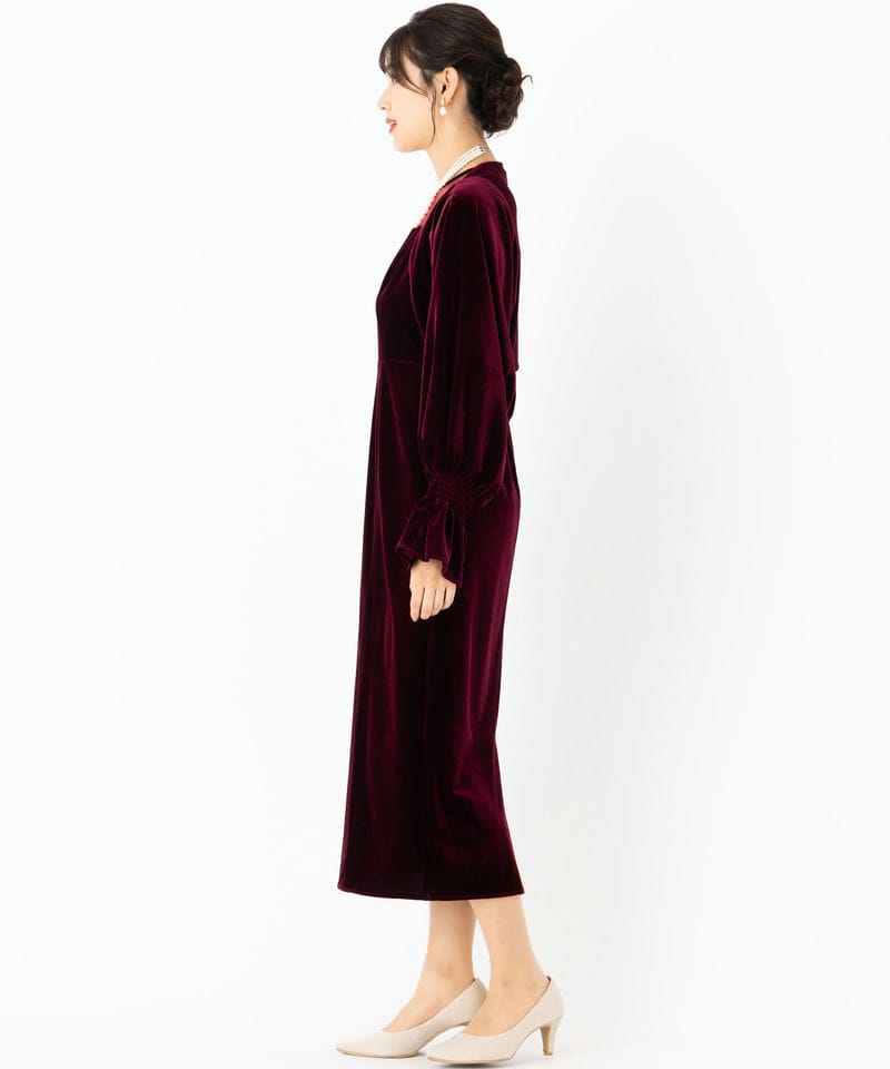 Select Shop ボレロセットベロアドレス その他 x レッド系 | 結婚式