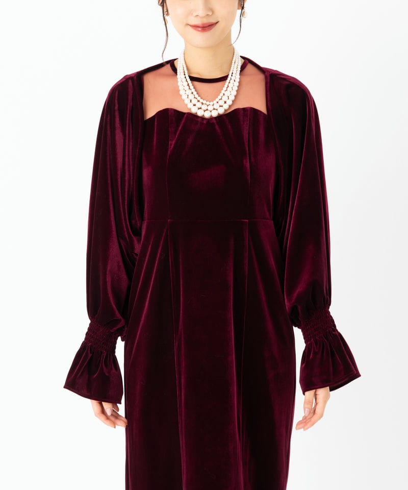 Select Shop ボレロセットベロアドレス その他 x レッド系 | 結婚式