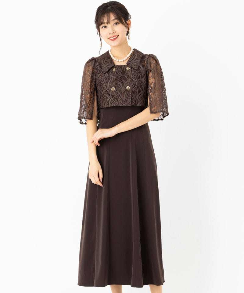 Dorry Doll ドリードール ダブルボタンレーストップセットドレス