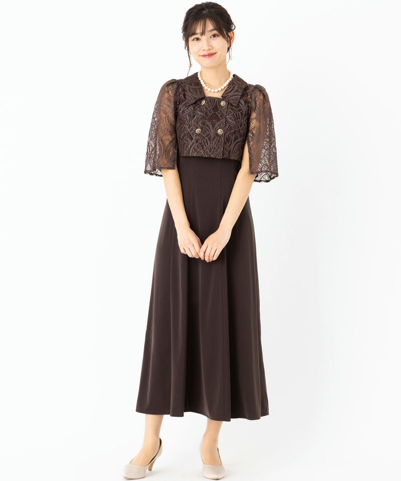 Dorry Doll ドリードール ダブルボタンレーストップセットドレス