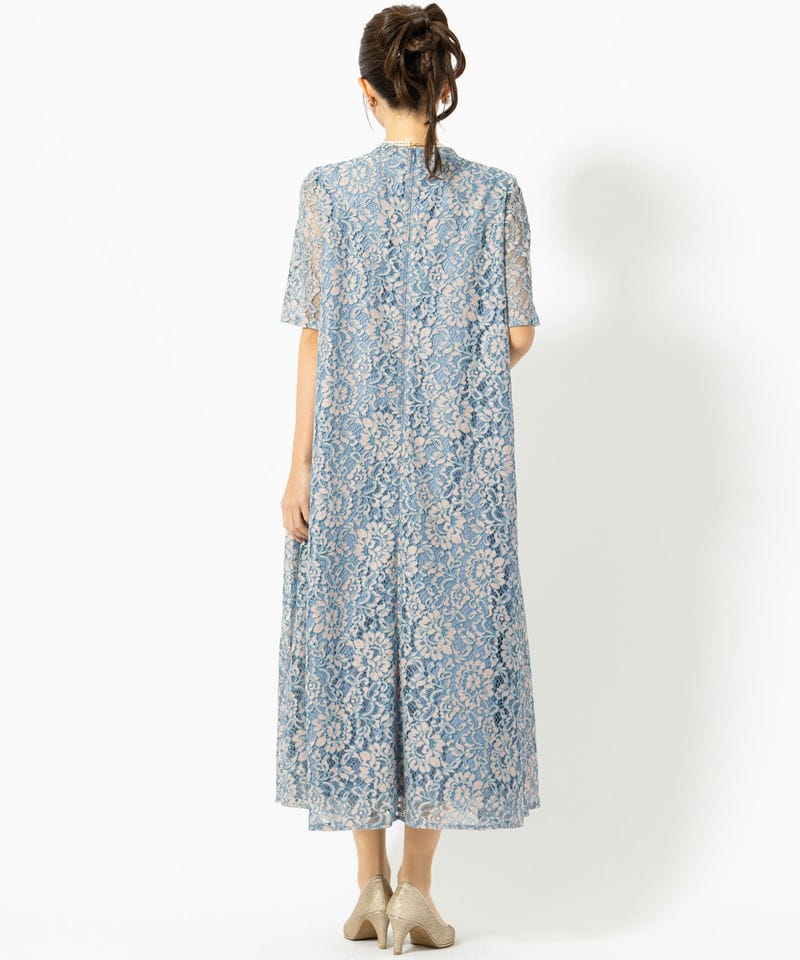 kaene カエン パイピングレースAラインドレス ブルー系 | 結婚式