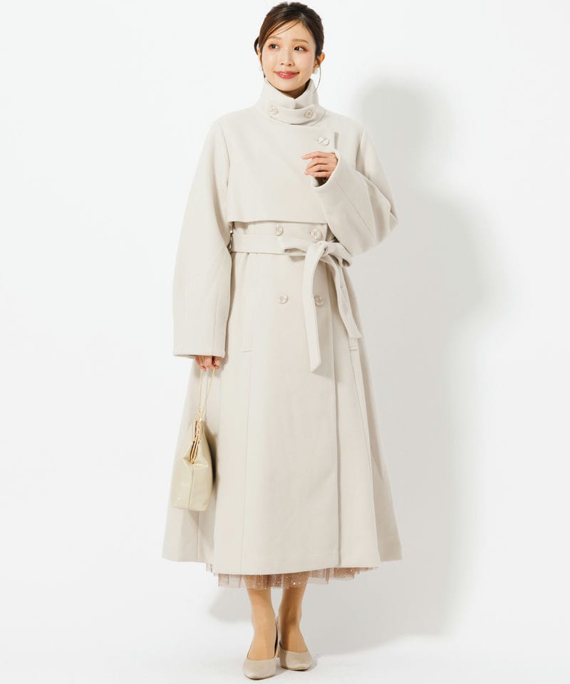 dazzlin 2WAYカラーレディコートアイボリーSサイズ 人気商品♪ dazzlin